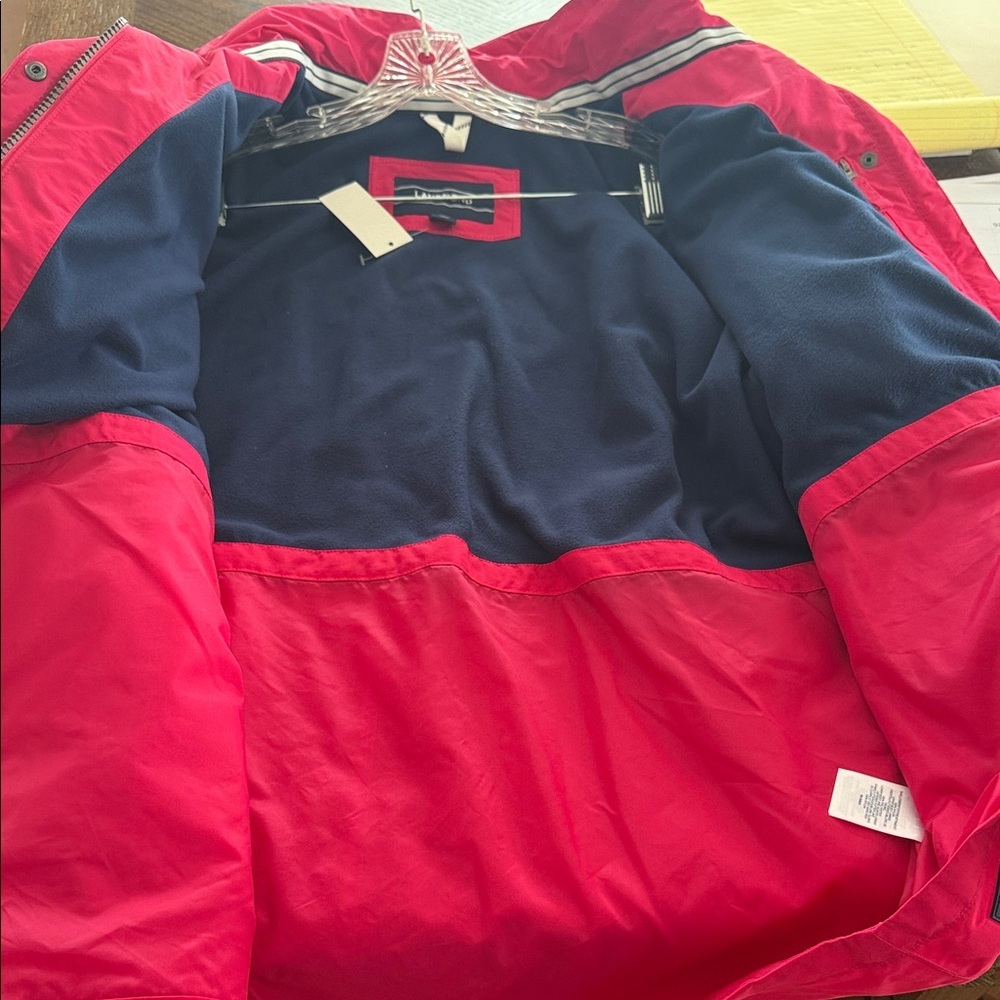 Lands' End Women's Pink Utility Jacket - Picture 7 of 8